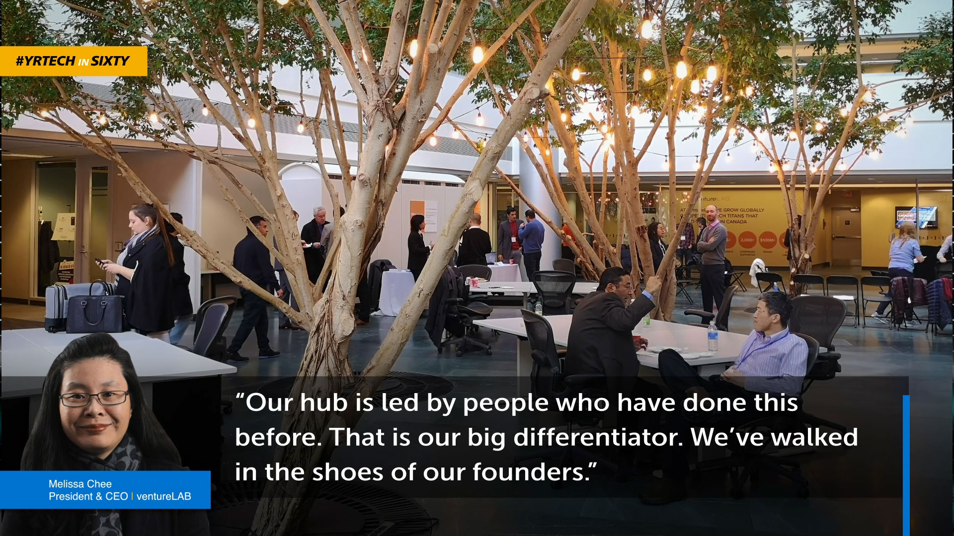 Melissa Chee Quote and photo of ventureLAB common area