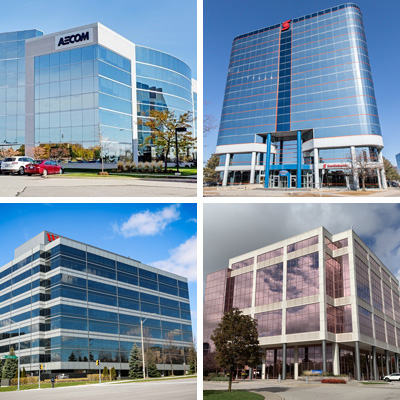 Four different Office Towers