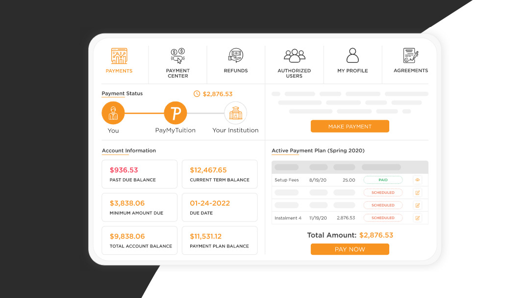 PayMyTuition Dashboard