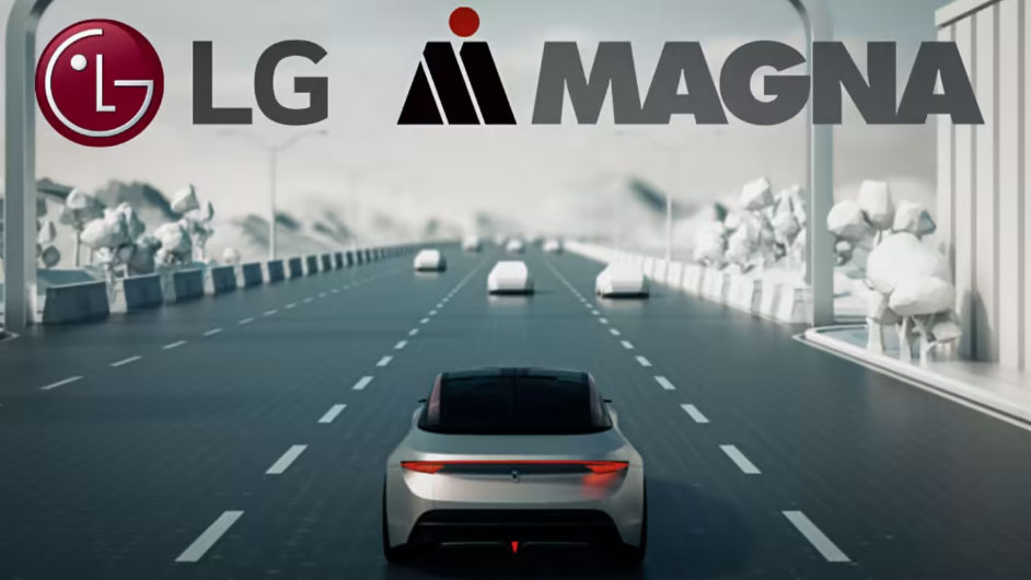 LG & Magna partnership and rendering of a vehicle