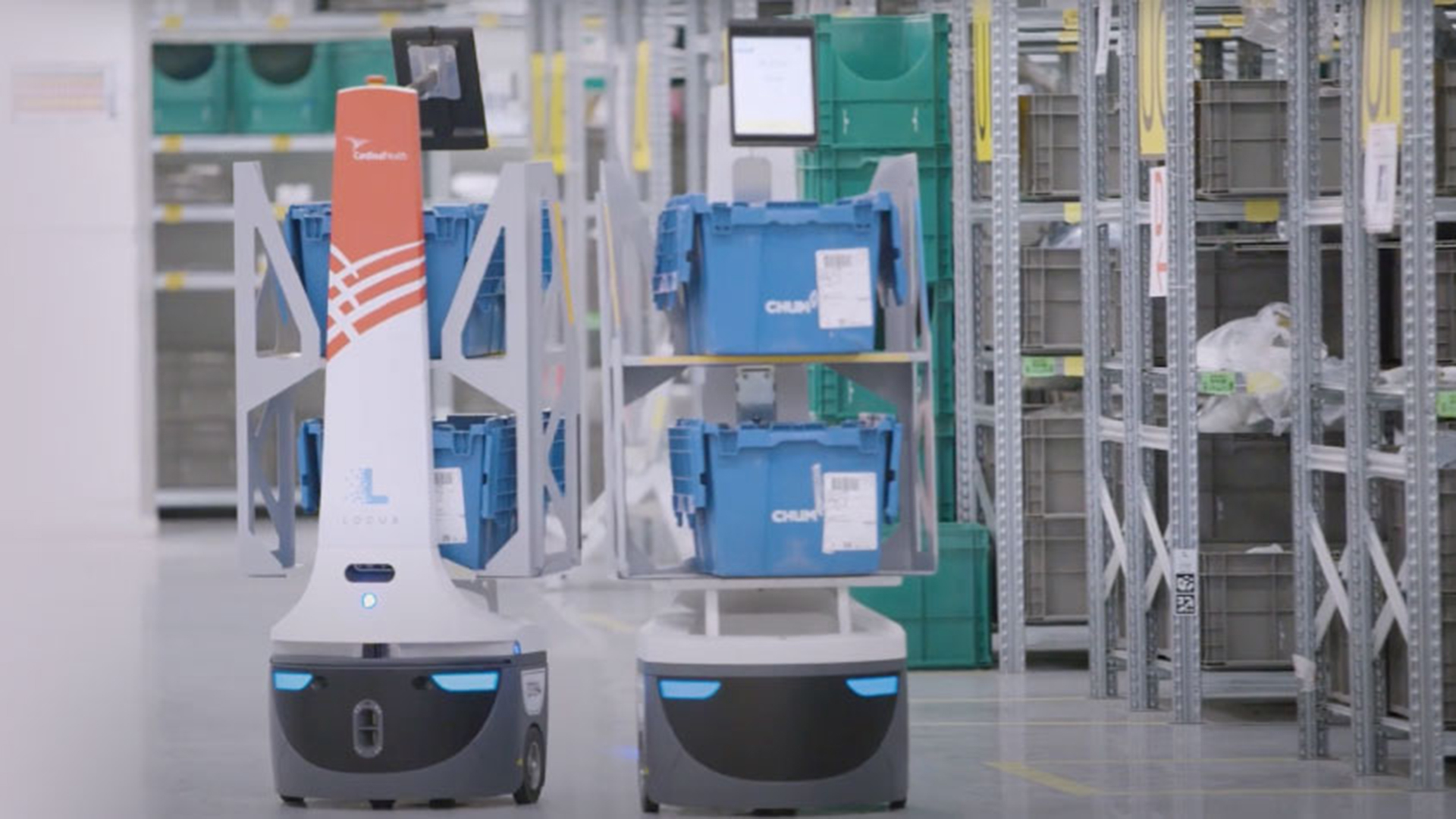 Locus Robots in Cardinal Health Distribution Centre.