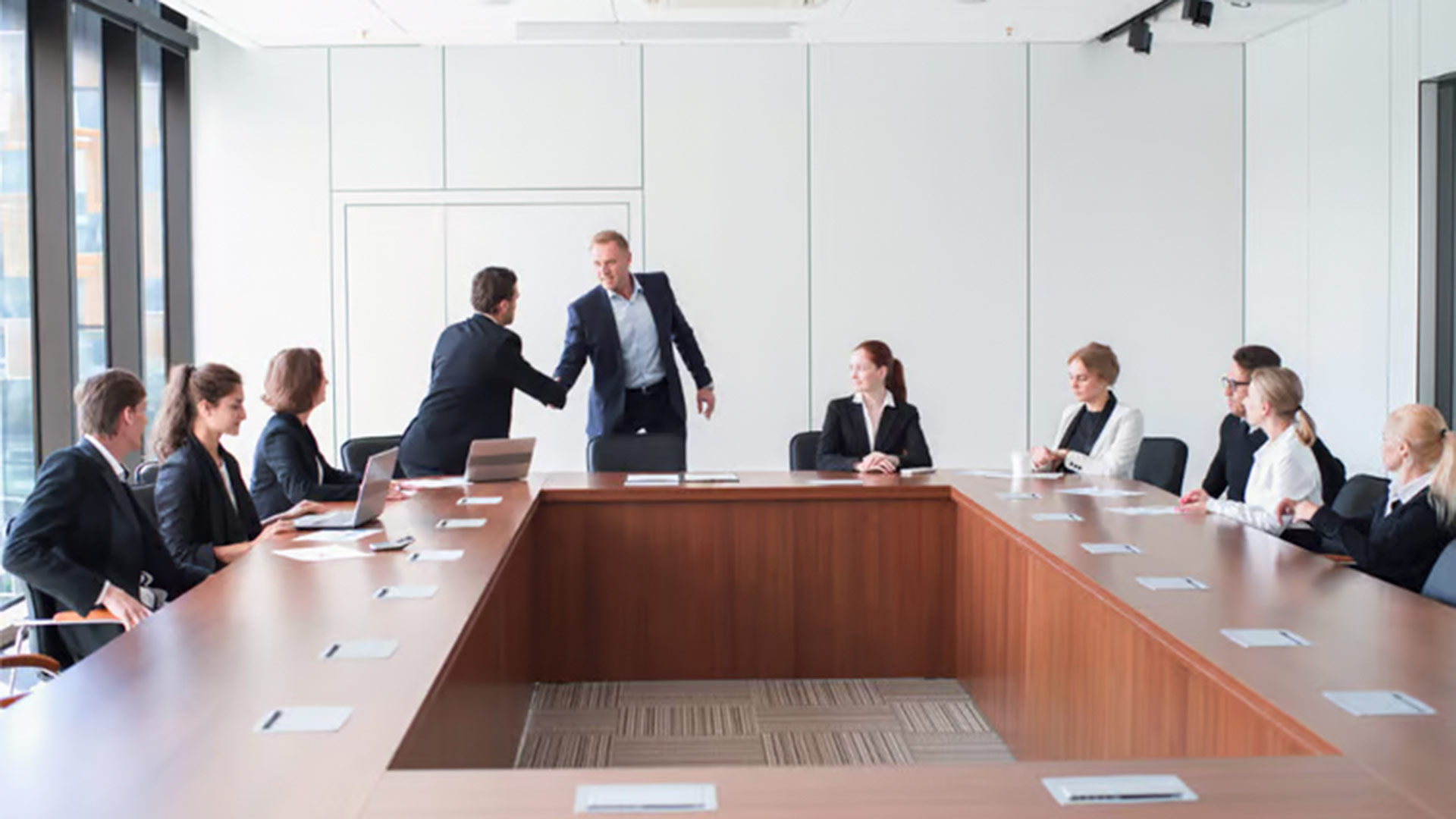 People at a boardroom table