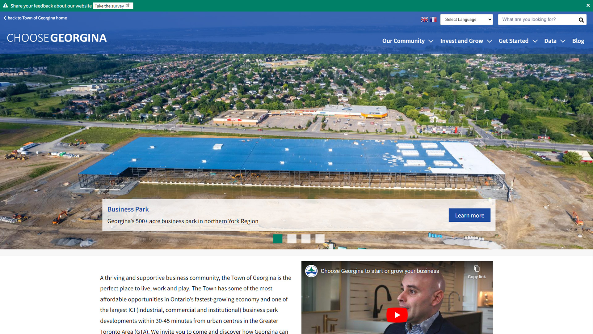 Choose Georgina Website