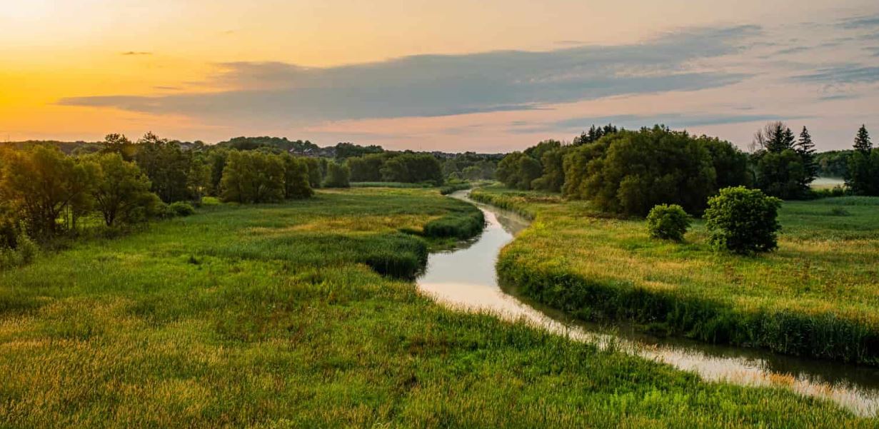 Sunset at the East Holland River in East Gwillimbury