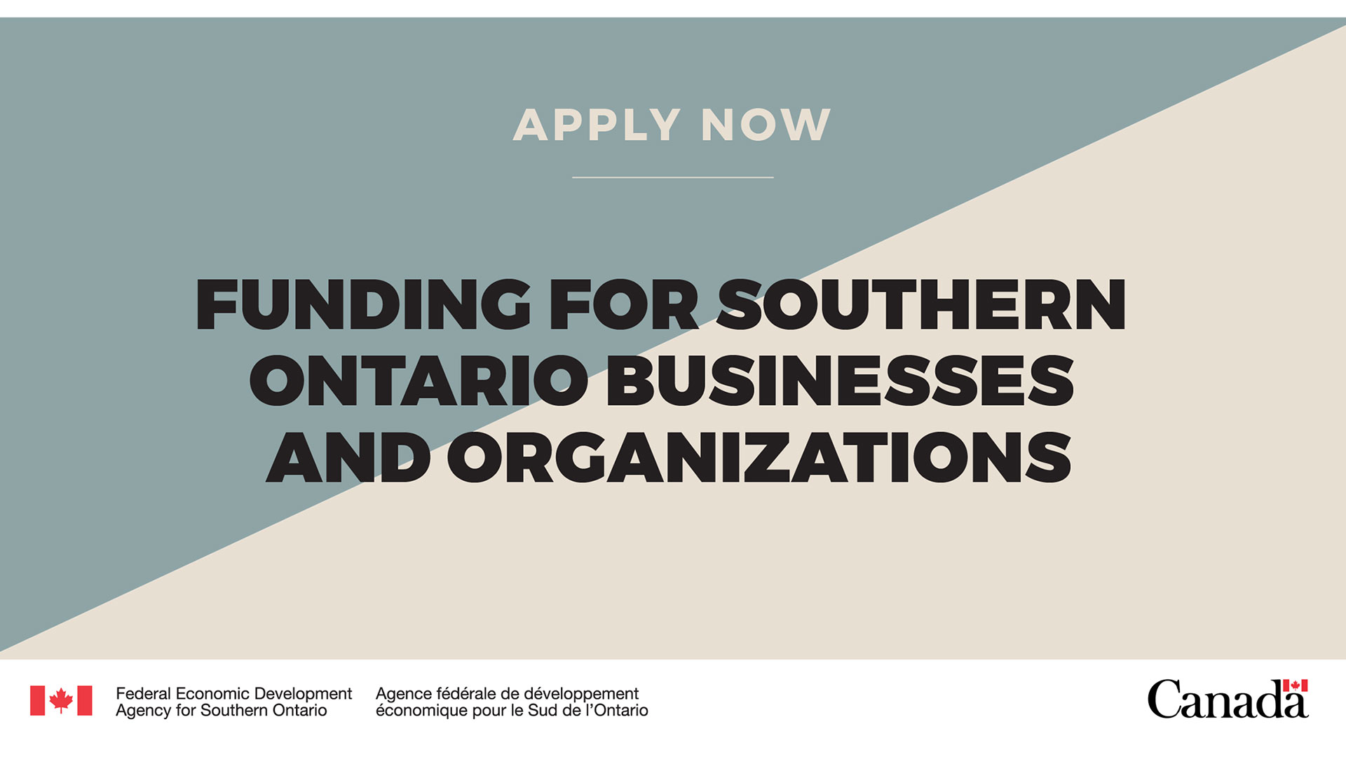 Funding available via FedDev Ontario
