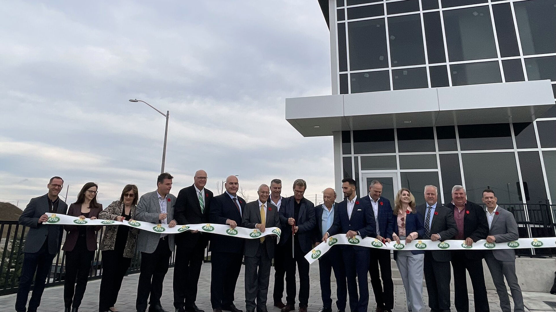 Arla Foods ribbon cutting